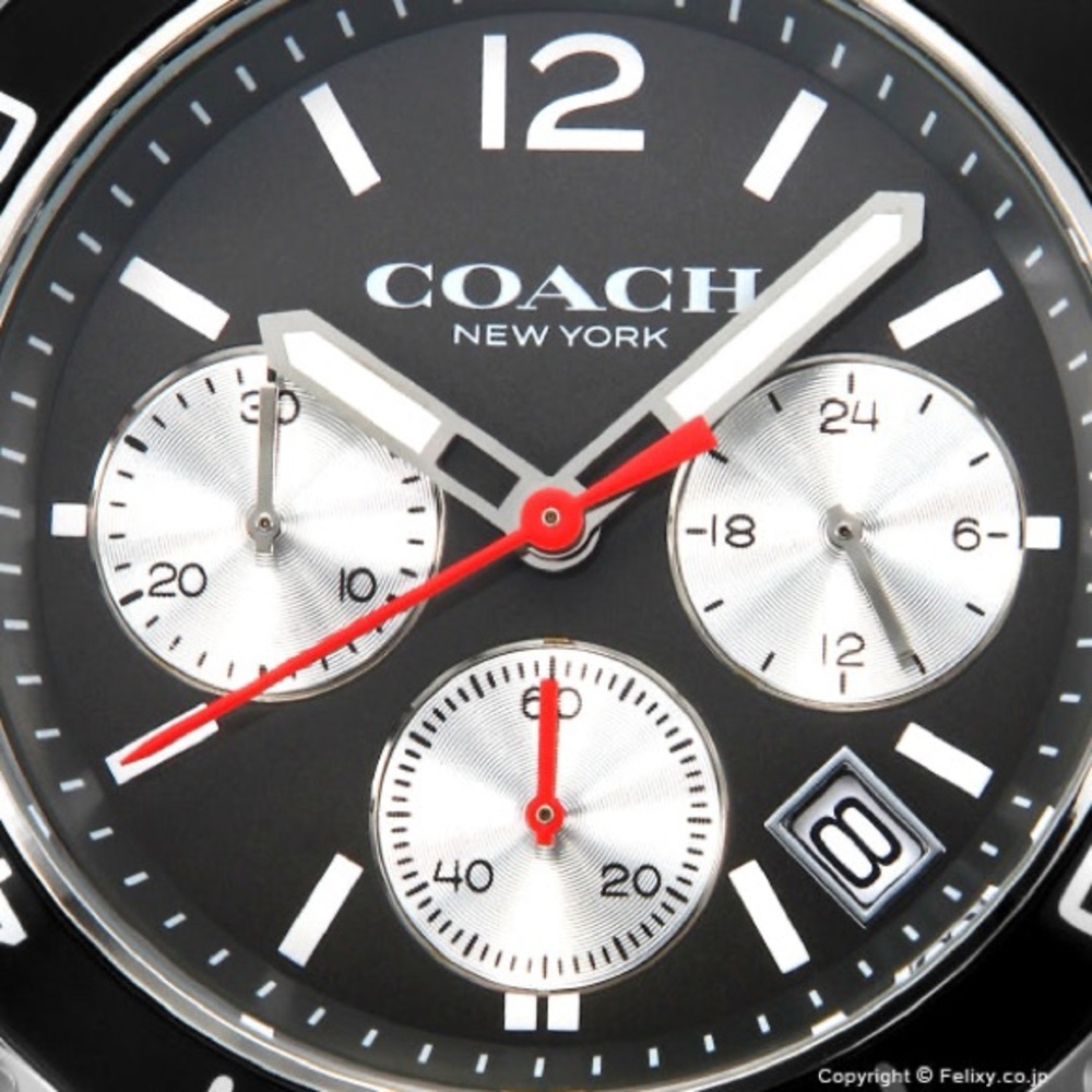 🖤🖤 Coach Kent Grey Dial Grey Leather Strap Watch For Men - 14602561 - Picture 11 of 16